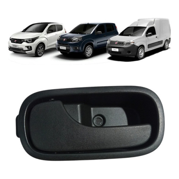 Maçaneta Interna ( Escolha Lado) Mobi Vivace Fiorino 14 A 25 Preto Dianteira/traseira Esquerda