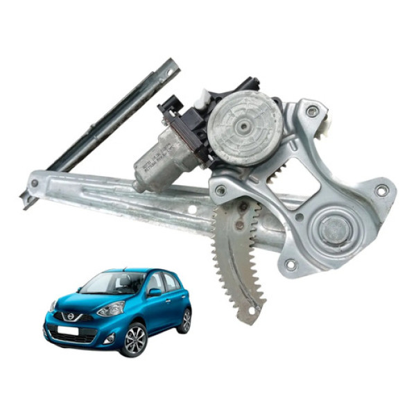 Máquina Vidro Elétrico Traseiro Direito Nissan March 12/19
