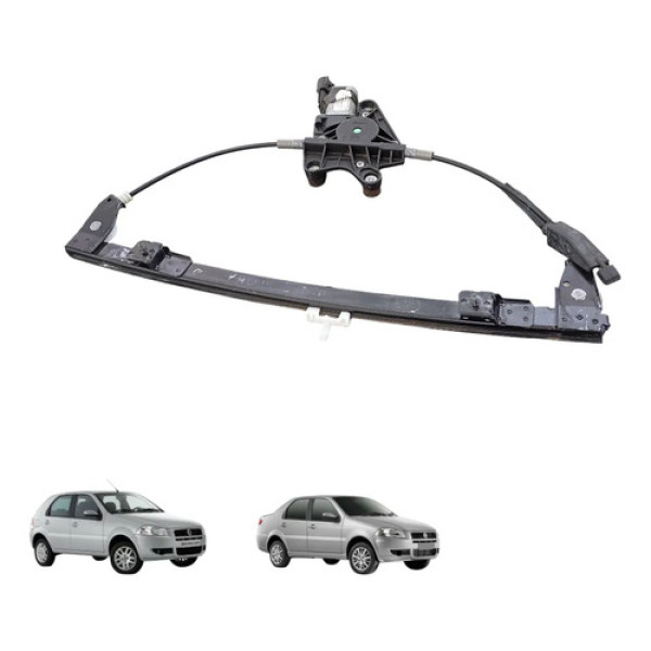 Máquina Vidro Dianteira Direito Fiat Siena Palio 2005 A 2012
