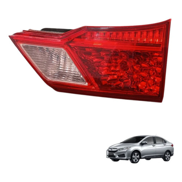 Lanterna Tampa Traseira Direita Honda City 2015 A 2017 Direito/passageiro Vermelho