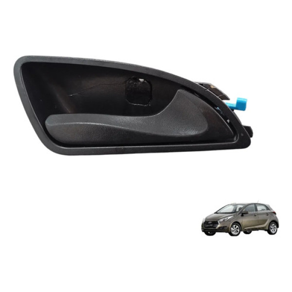 Maçaneta Interna Direita Hyundai Hb20 2013 A 2019 Original Preto Dianteira/traseira