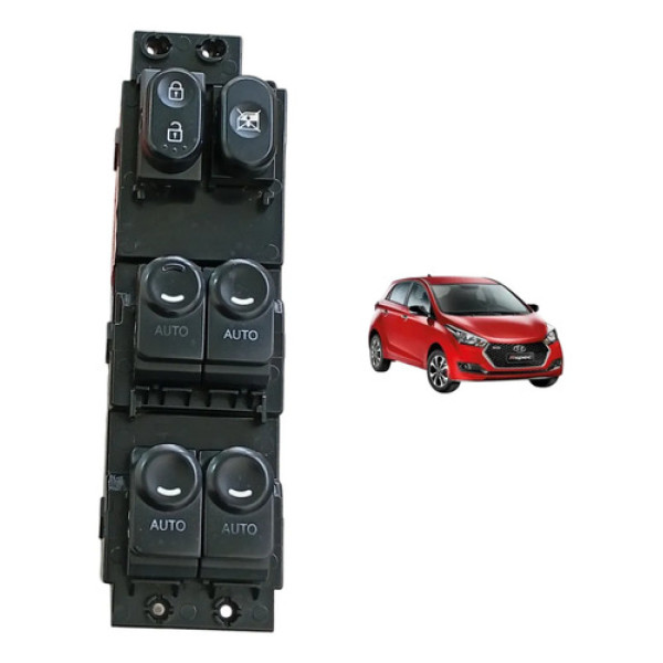 Botão Comando Vidro Elétrico Motorista Hyundai Hb20 2013/19