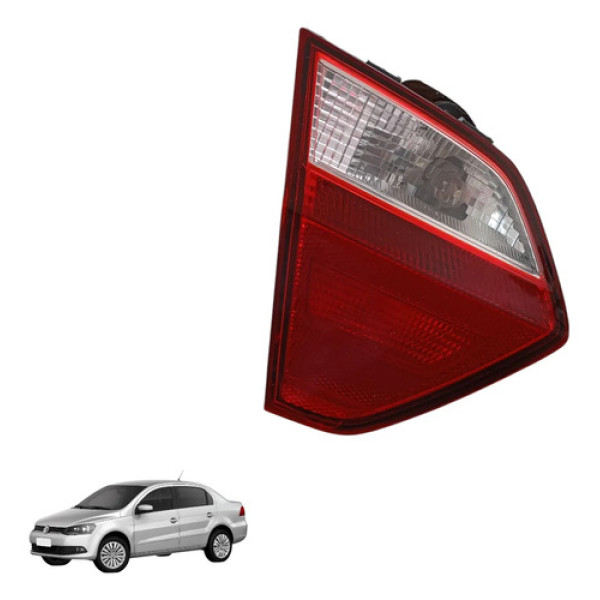 Lanterna Traseira Esquerda Volkswagen Voyage 2013 A 2018  Esquerdo/motorista Vermelho