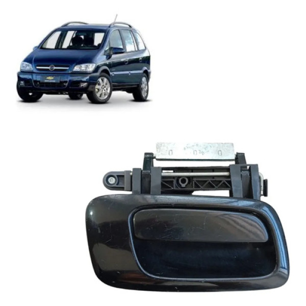 Maçaneta Externa Porta Traseira L/d Gm Astra Zafira 99/2012 Preto Dianteira