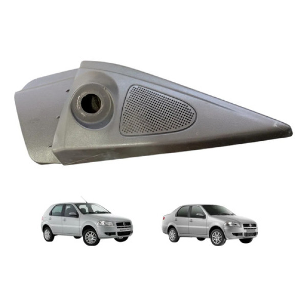 Moldura Interna Retrovisor Dir Fiat Palio Siena 2007 A 2012  Preto
