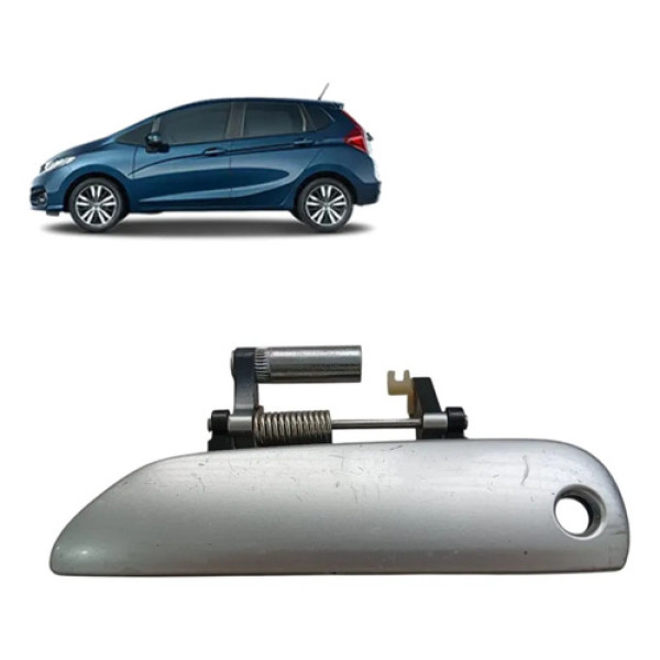 Maçaneta Externa Porta Dianteira Le Orig Honda Fit 2009 A 14 Prata Dianteira
