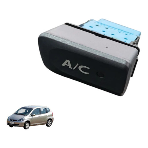 Botão Ar Condicionado Honda Fit 2004 A 2008 Original Cinza