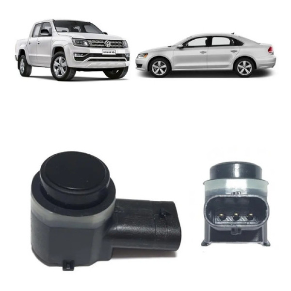 Sensor De Estacionamento Re Preto 3 Pinos Similar Volkswagen Audi Passat A4