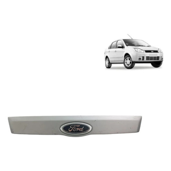 Moldura Tampa Traseira Fiesta Sedan 10/14 Bs65f43404 Prateado