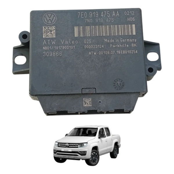 Módulo Sensor Estacionamento Vw Amarok 2018/2023 7e0919475aa Preto