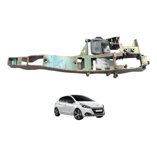 Suporte Maçaneta Ext Traseira Esquerda Peugeot 208 2013/19 Original Traseira