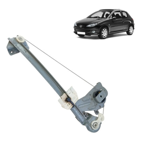 Máquina Vidro Direito Traseiro Elétr Peugeot 206 1998 A 2009