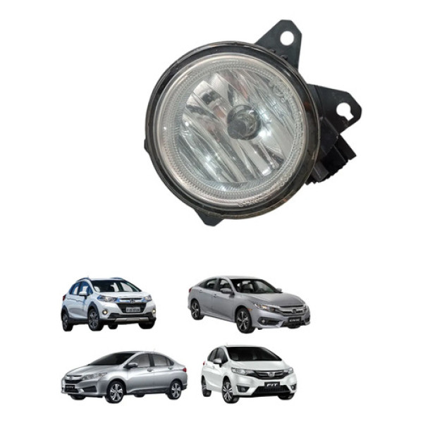 Farol Milha Esquerdo Honda Civic City Wr-v Fit 2014 A 2021   Transparente
