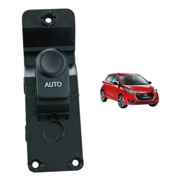 Botão Vidro Elétrico Simples Hyundai Hb20 C/ Função Auto