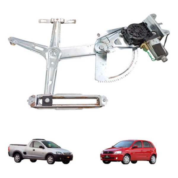 Máquina Vidro Diant Dir Chevrolet Montana Corsa 2003 A 2010