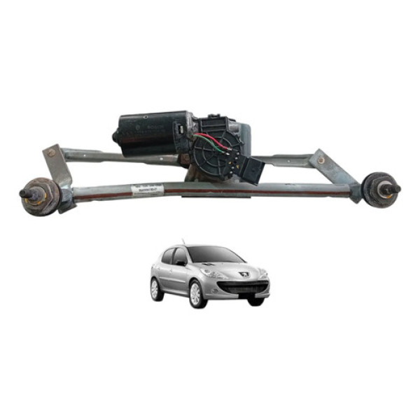 Máquina Galhada Motor Limpador Parabrisa Peugeot 207 2009/14