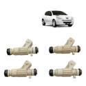 4 Bico Injetor Peugeot 207 Citroen C3 0280156272 Bege