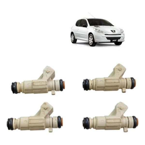 4 Bico Injetor Peugeot 207 Citroen C3 0280156272 Bege