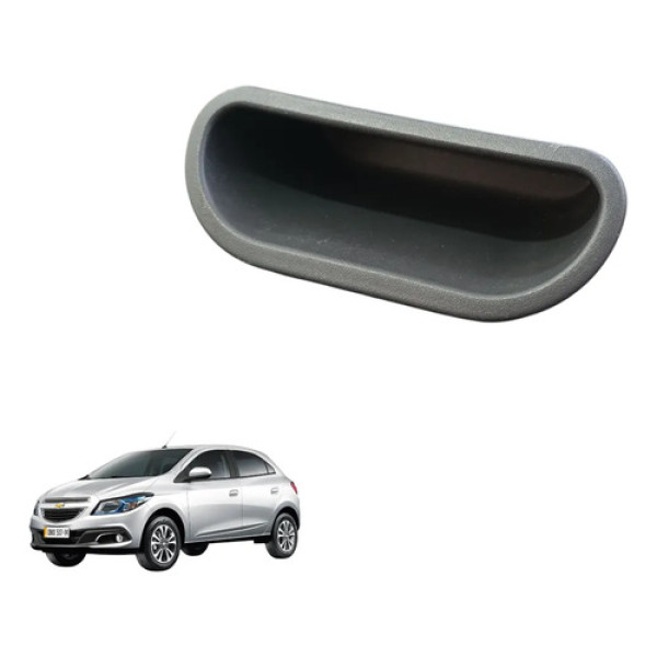 Puxador Maçaneta Int Porta Malas Chevrolet Onix 2014 A 2018 Preto Traseira