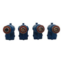 Kit 4 Bicos Injetores Peugeot 208/citroen C3 1.6 0280157130 127/220v