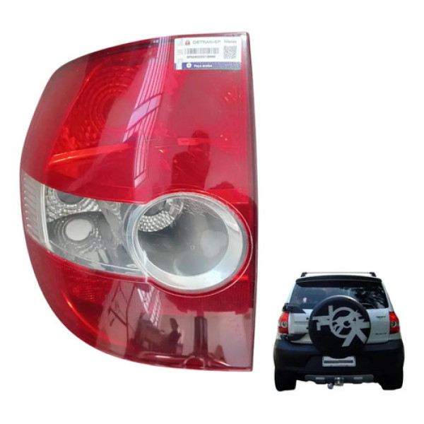 Lanterna Traseira Esquerda Cross Fox 2003/09 6129211 Orig Esquerdo/motorista Vermelho