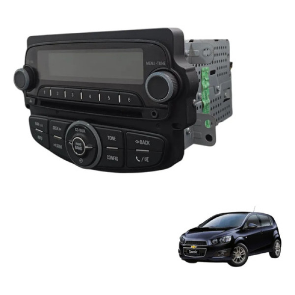 Rádio Multimidia Chevrolet Sonic 2012 A 2017 Original Preto