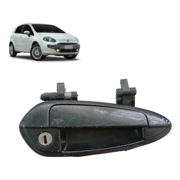 Maçaneta Externa Dian. Dir. Fiat Punto 2008 A 2016 735395715 Preto Dianteira