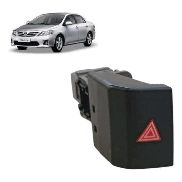 Botão Pisca Alerta Toyota Corolla 2014 A 2017 15b424 Preto