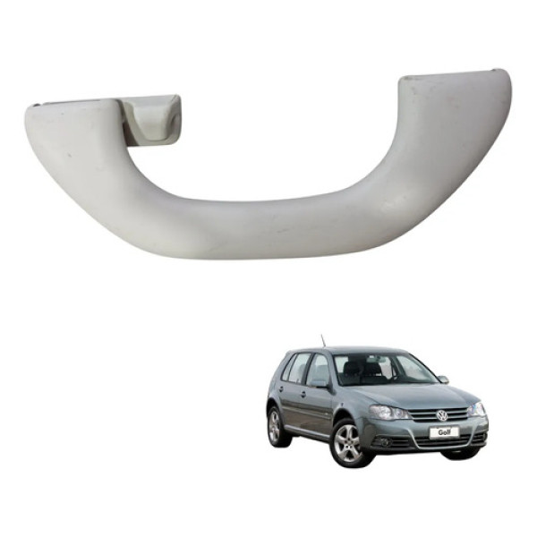 Alça Teto Traseira Volkswagen Golf 2006 A 2012 Original Branco