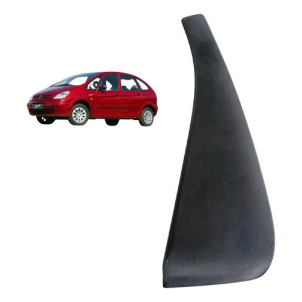 Moldura Ext. Porta Tras. Esq. Citroen Xsara Picasso 2003/09 Preto