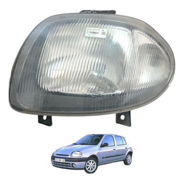 Farol Renault Clio 1999 Á 2002 Hatch Sedan Original Esquerdo/motorista