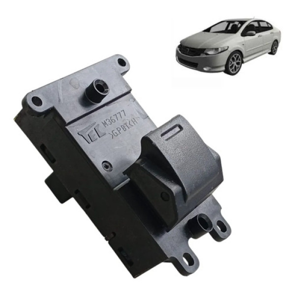 Botão Simples Acionador Vidro Elétrico Honda City 2009/2014