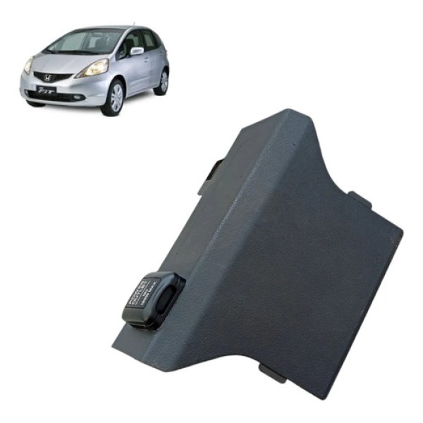 Moldura C/tomada 12v Honda New Fit  2009 A 2014 Original Preto