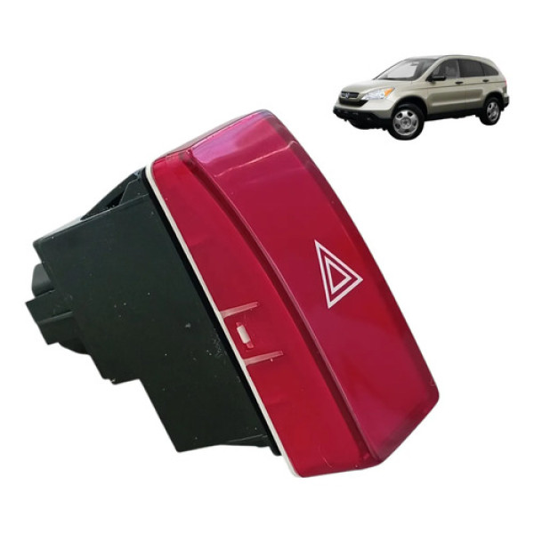 Botão Interruptor Pisca Alerta Honda Crv 2007 A 2011 M33808 Vermelho