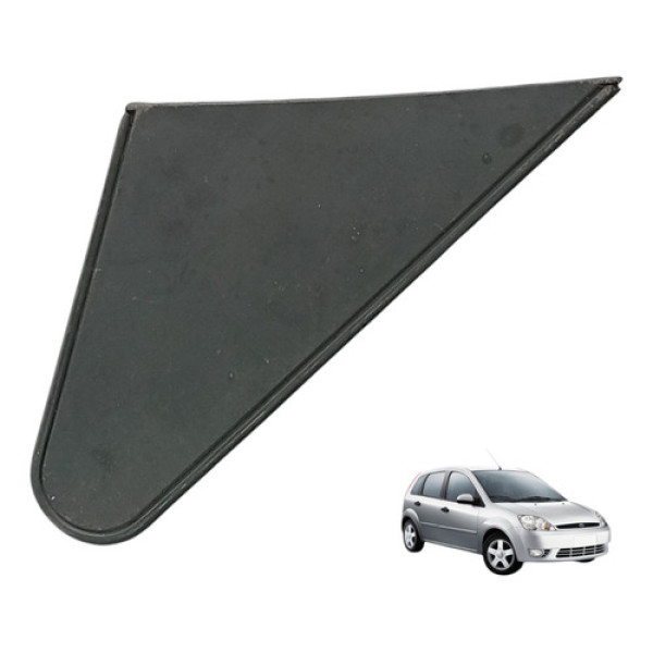 Moldura Retrovisor Direito Fiesta 2003 A 2007 Original Preto