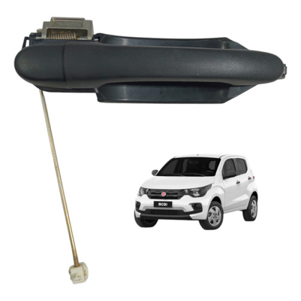 Maçaneta Externa Dianteira Direita Fiat Mobi 2018 A 2022 Preto Dianteira