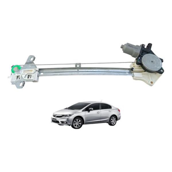 Máquina Vidro Elét Tras Direito Honda Civic 12/16 934088xxx