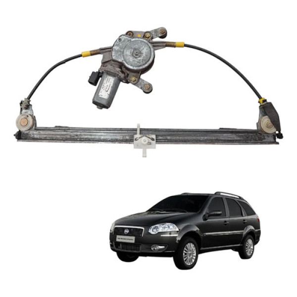 Máquina Vidro Diant Esquerda Fiat Palio Weekend 2000 A 2015