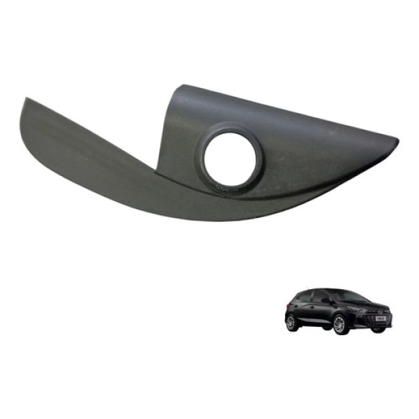 Moldura Interna Retrovisor Esquerda Hyundai Hb20 2020 A 2024 Preto