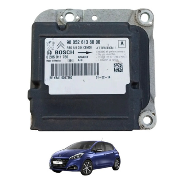 Modulo Central Airbag Peugeot 208 2013 A 2019 0285011760