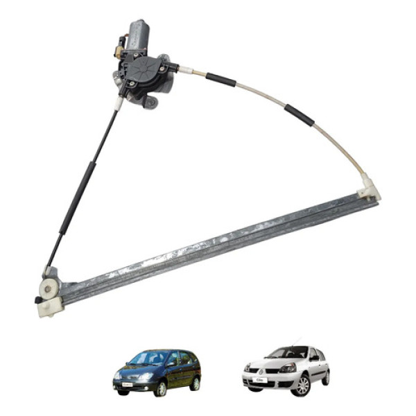 Máquina Vidro Diant Direita Renault Scenic Clio 2003 A 2012