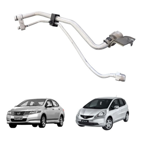 Tubo Ar Condicionado Honda City Fit 2009 A 2014 Original