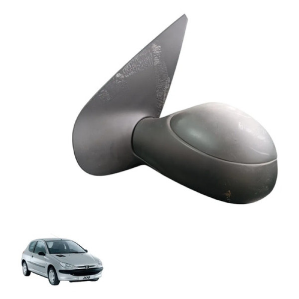 Retrovisor Esquerdo Peugeot 206 2005 A 2009 Original