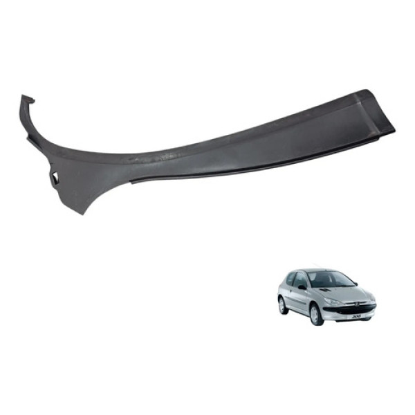 Grade Churrasqueira Direita Peugeot 206 2000 A 2013 Original Preto