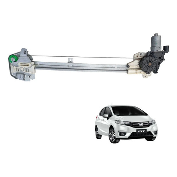 Máquina Vidro Traseira Direita Honda Fit 2015 A 2020