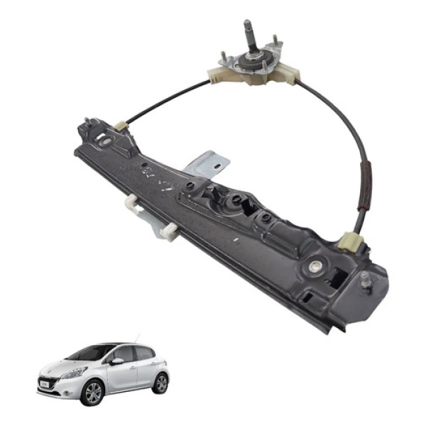 Máquina Vidro Traseira Direita Peugeot 208 2015 A 2019