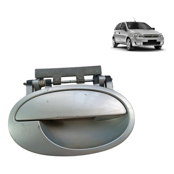 Maçaneta Externa Traseira Direita Gm Corsa Montana 2002/2012 Prateado Dianteira/traseira