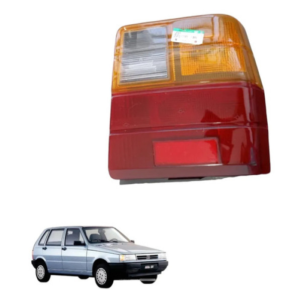 Lanterna Traseira Direita Fiat Uno 1985 A 2003 Original Amarelo / Vermelho