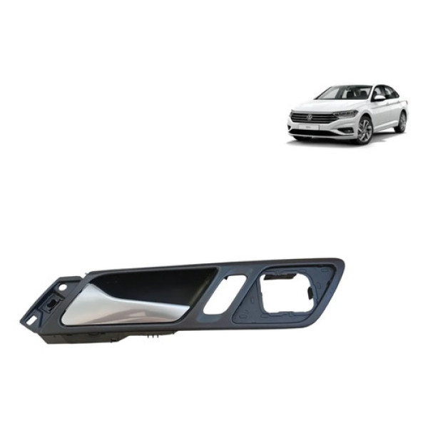 Maçaneta Interna Dianteira L/e Vw Jetta 2012-2016 5c7837113 Preto Dianteira