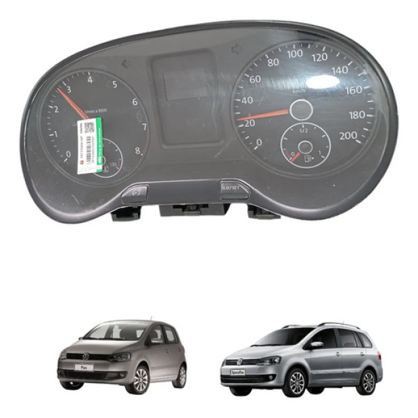 Painel Instrumentos Volkswagen Fox Spacefox 2010 A 2014  Preto